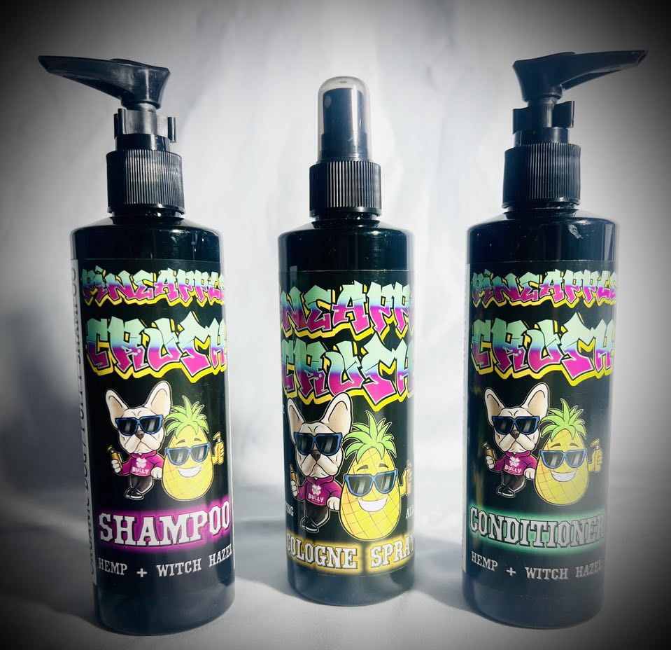 Christmas sale - 50% off - Dog grooming pack- Coco Colada (shampoo, conditioner, cologne)