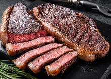 Load image into Gallery viewer, Premium beef; Wagyu F1 Porterhouse/sirloin (MB2) - $35/KG sold by the carton (rrp $59/KG)
