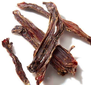 Whilst stock lasts - Dehydrated kangaroo jerky dental chews 200g