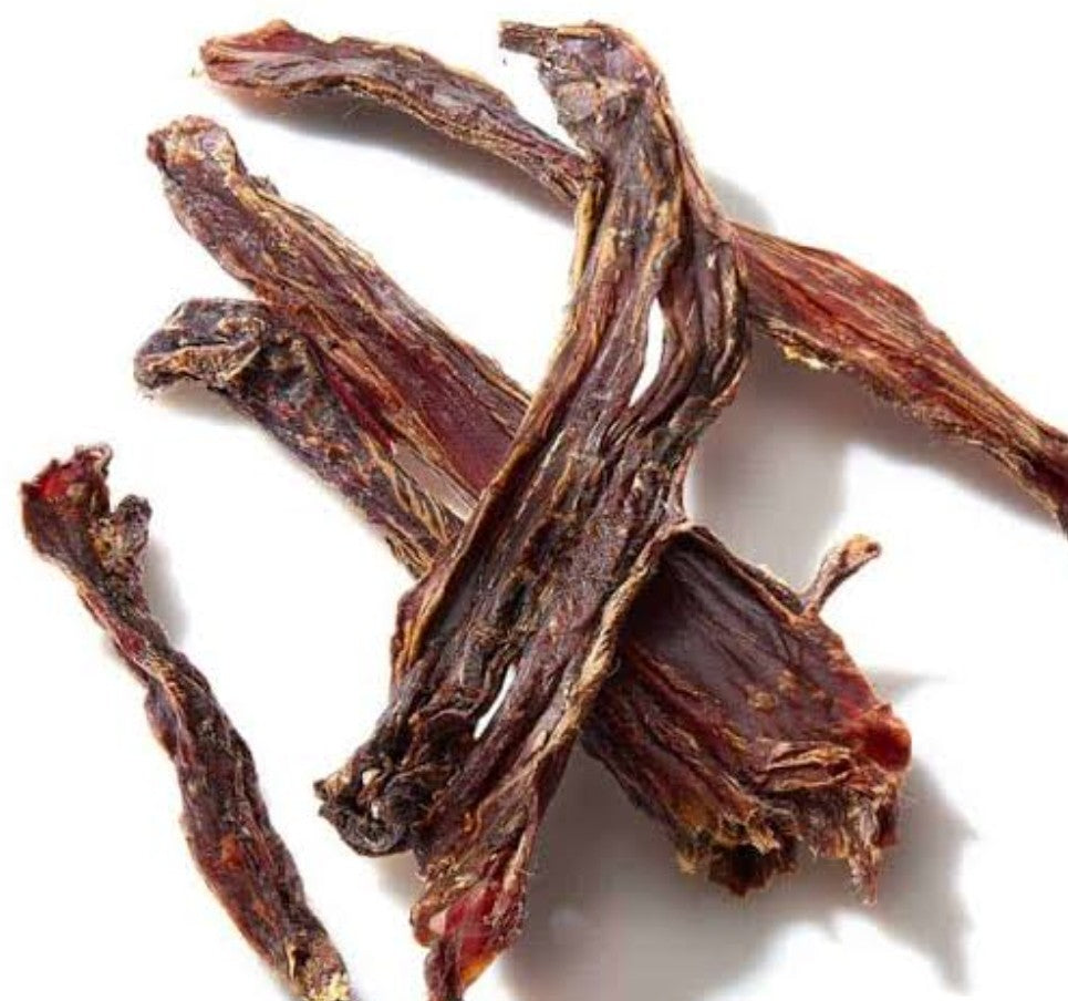 Whilst stock lasts - Dehydrated kangaroo jerky dental chews 200g