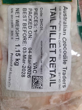 Load image into Gallery viewer, Crocodile tail fillet meat, Australian - approx 1kg packs
