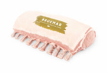 Load image into Gallery viewer, Pork Rack 10-rib, chilled - $18.50/KG sold by the carton (rrp $36/KG)
