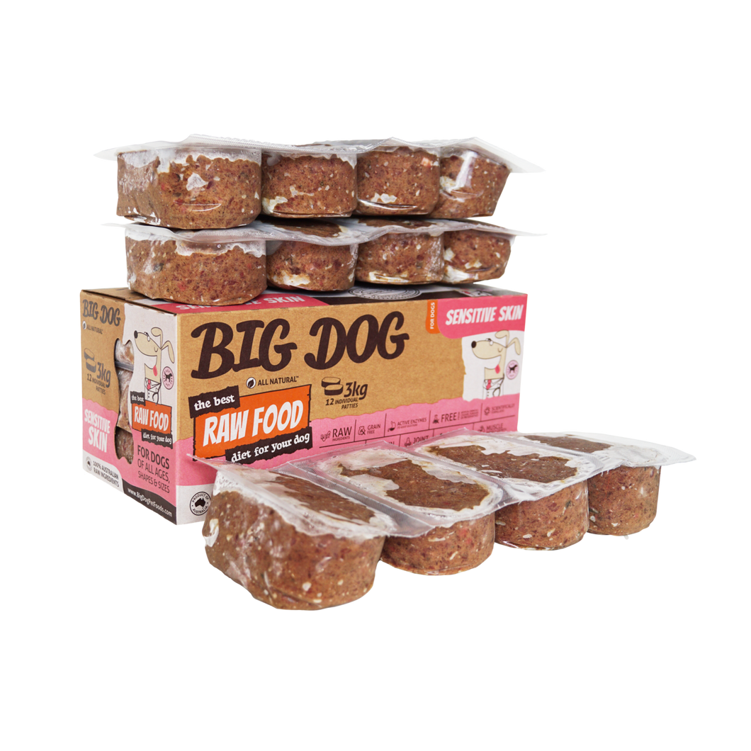 Big Dog Pet Food - Sensitive Skin 3kg (12x 250g)