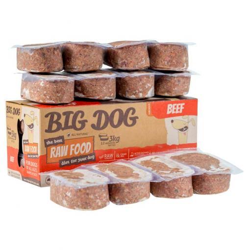 Big Dog Pet Food Beef diet 3kg 12x 250g Tango Fresh