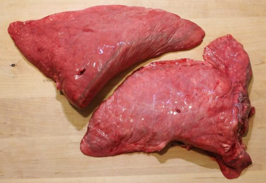 Beef, lung, whole - $5.80/kg by the carton