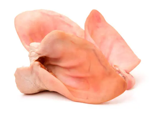 Pork - raw pig ears - 1KG bags